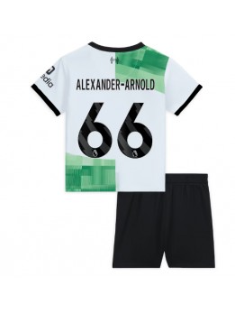 Billige Liverpool Alexander-Arnold #66 Bortedraktsett Barn 2023-24 Kortermet (+ Korte bukser)